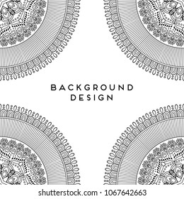 Vector mandala background