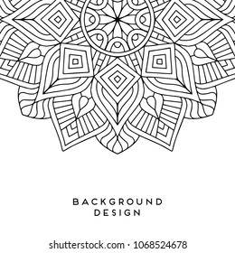 Vector mandala background
