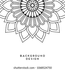 Vector mandala background