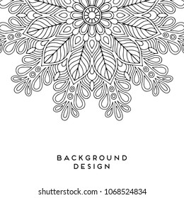 Vector mandala background
