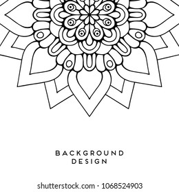 Vector mandala background