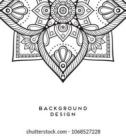 Vector mandala background