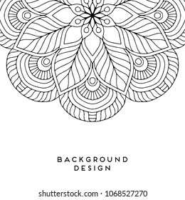 Vector mandala background