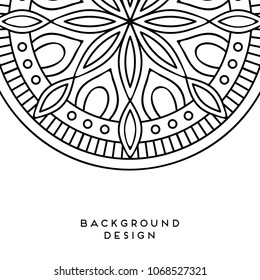 Vector mandala background