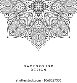 Vector mandala background