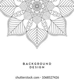 Vector mandala background