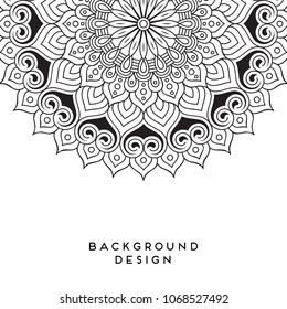 Vector mandala background