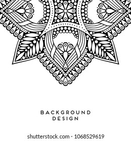 Circular Pattern Form Mandala Flower Henna Stock Vector (Royalty Free ...