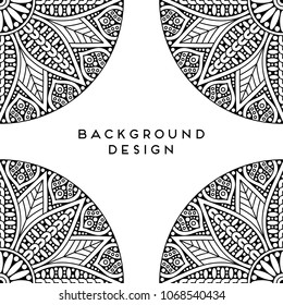 Vector mandala background