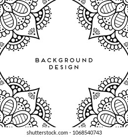 Vector mandala background