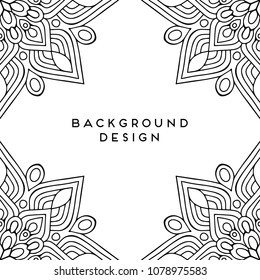 Vector mandala background
