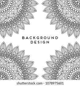 Vector mandala background