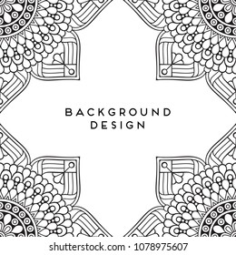 Vector mandala background