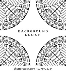 Vector mandala background