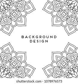 Vector mandala background