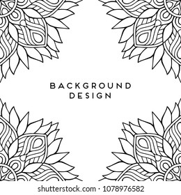Vector mandala background