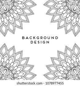 Vector mandala background