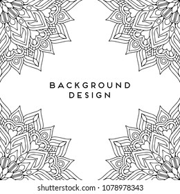 Vector mandala background