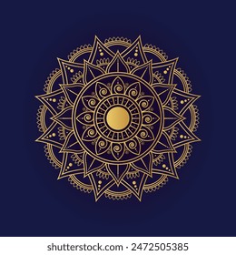 Vector Mandala, bello y simple arte mandala.