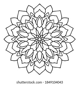 Madalas Coloring Page Adult Coloring Page Stock Vector (Royalty Free ...