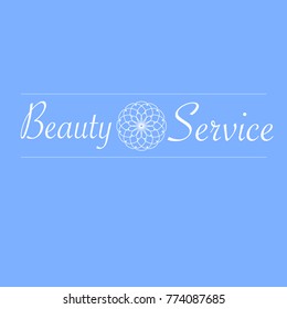 Vector mandala card for spa, beauty service, salon, healthy lifestyle. 