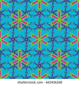 Vector Mandala. Colored round ornament pattern on a background.