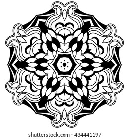 Vector Mandala for coloring