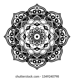 Vector Mandala for coloring book