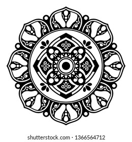 Vector Mandala for coloring book
