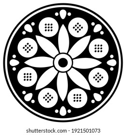 Vector Mandala para libro de colorido