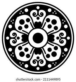 Vector Mandala para libro de colorear, motivos indios