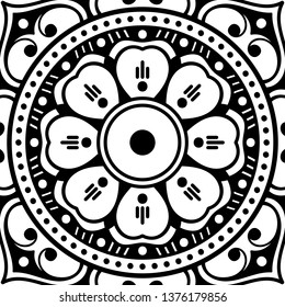 Vector Mandala for coloring page