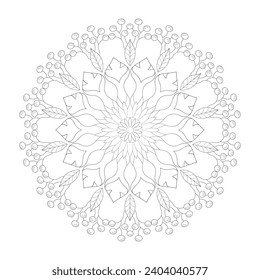 Vector Mandala Coloring Pages and Books