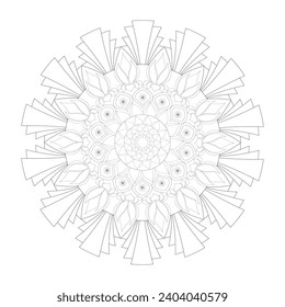 Vector Mandala Coloring Pages and Books