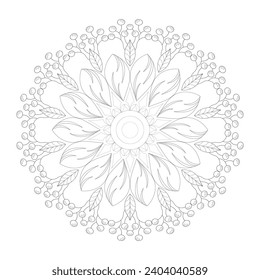 Vector Mandala Coloring Pages and Books