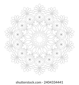 Vector Mandala Coloring Pages and Books