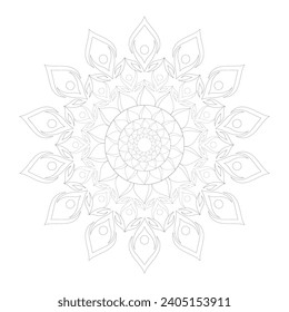 Vector Mandala Coloring Pages and Books