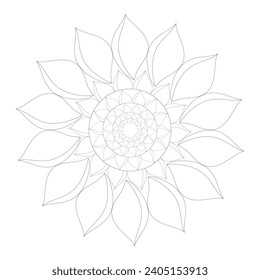 Vector Mandala Coloring Pages and Books