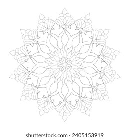 Vector Mandala Colores Páginas y Libros