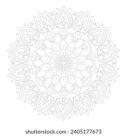 Vector Mandala Coloring Pages and Books