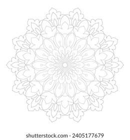 Vector Mandala - Farbseiten und Bücher