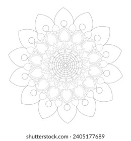 Vector Mandala Coloring Pages and Books