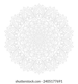 Vector Mandala Coloring Pages and Books