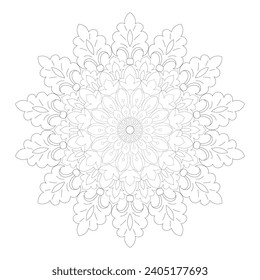 Vector Mandala Coloring Pages and Books