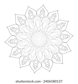 Vector Mandala Coloring Pages and Books