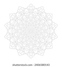 Vector Mandala Coloring Pages and Books