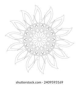 Vector Mandala Coloring Pages and Books