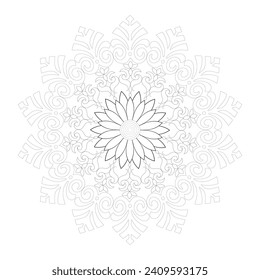 Vector Mandala Coloring Pages and Books
