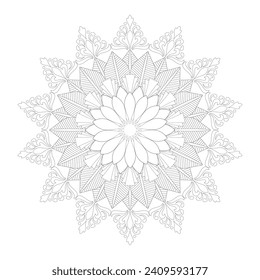 Vector Mandala - Farbseiten und Bücher