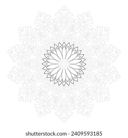 Vector Mandala Coloring Pages and Books